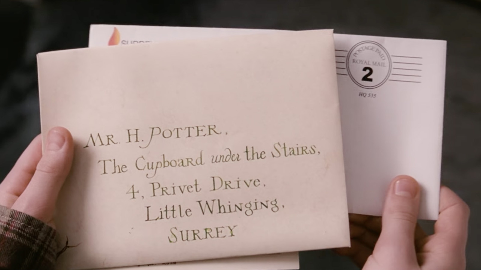 Letter from Hogwarts, designed by graphic design studio Minalima for Harry Potter, Warner Bros. Entertainment